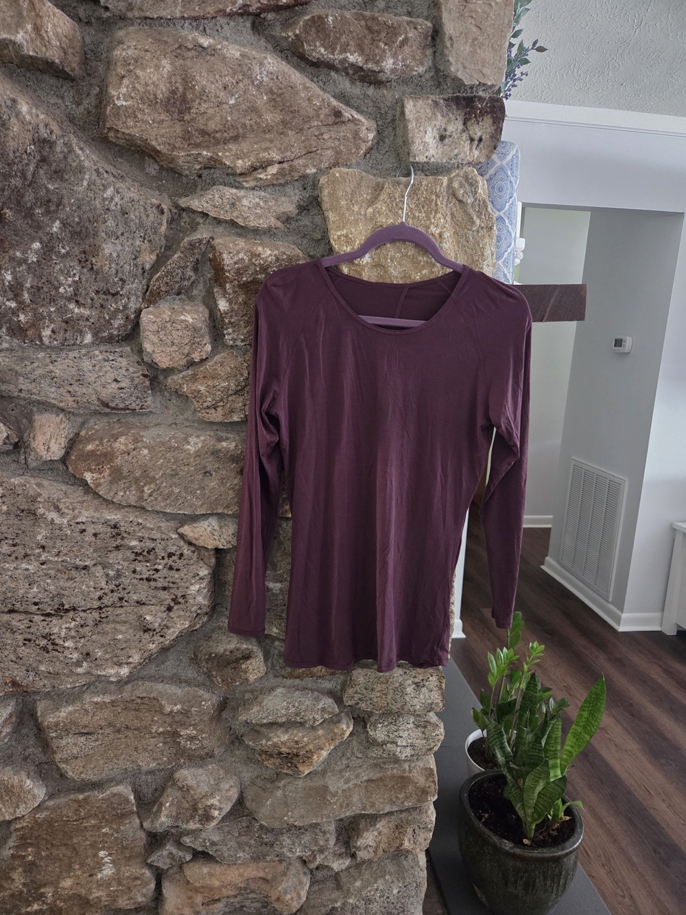 lululemon athletica Long Sleeve Crew Tee - Plum